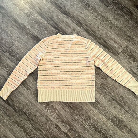 J. Crew Sequin Stripe Supersoft Yarn Sweater - Picture 7 of 8